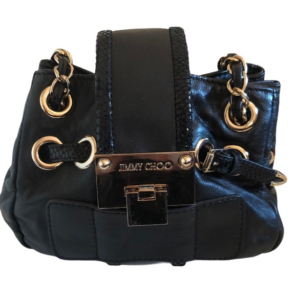 Jimmy Choo Mini Ramona Chain Bag Satchel 💯 - Picture 3 of 13